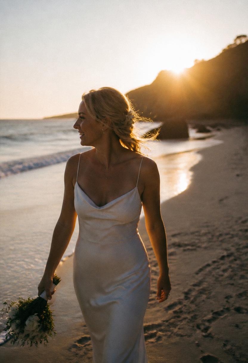 Vestido de noiva Slip ao Pôr do Sol