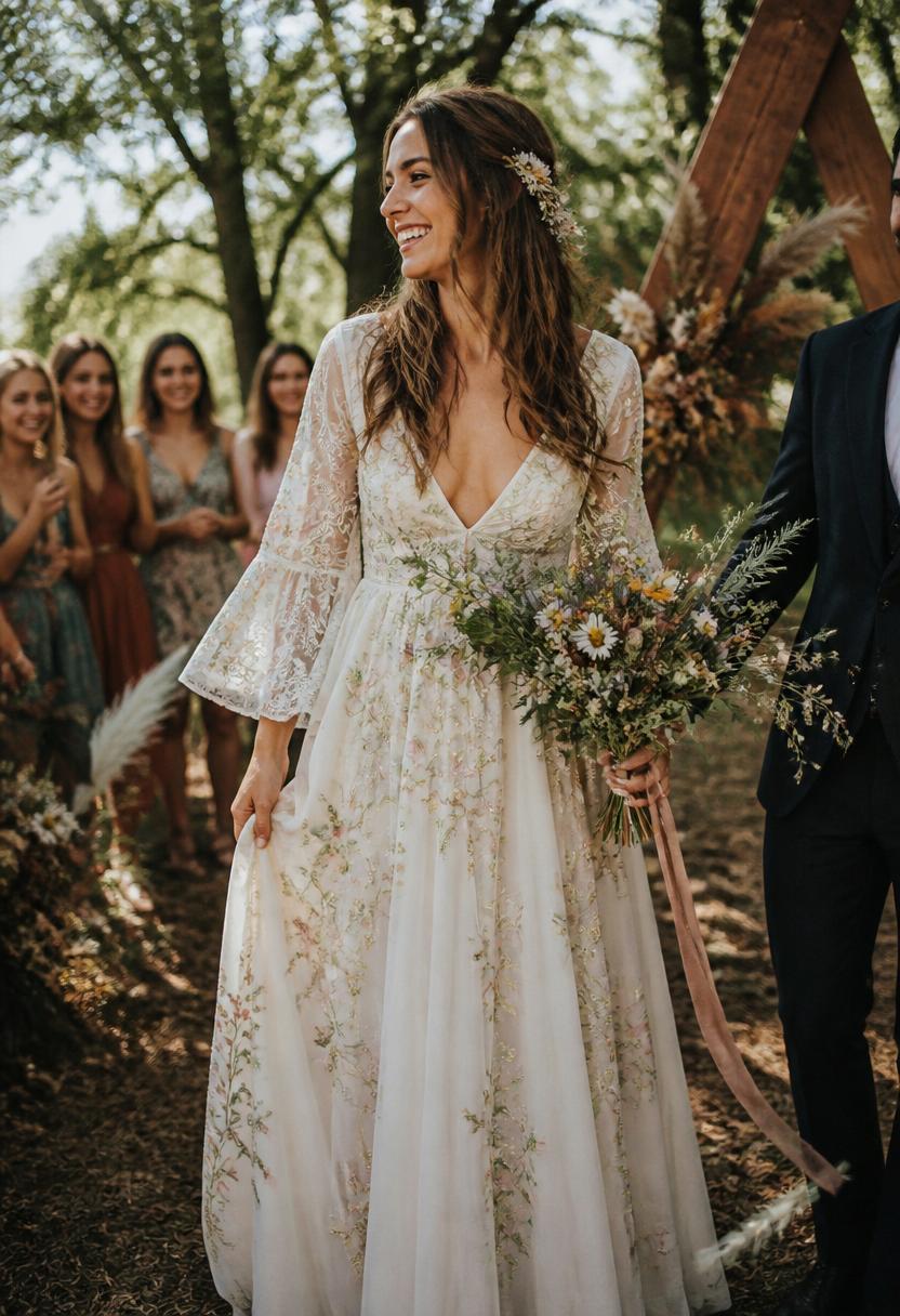 Vestido de noiva Campo em Flor