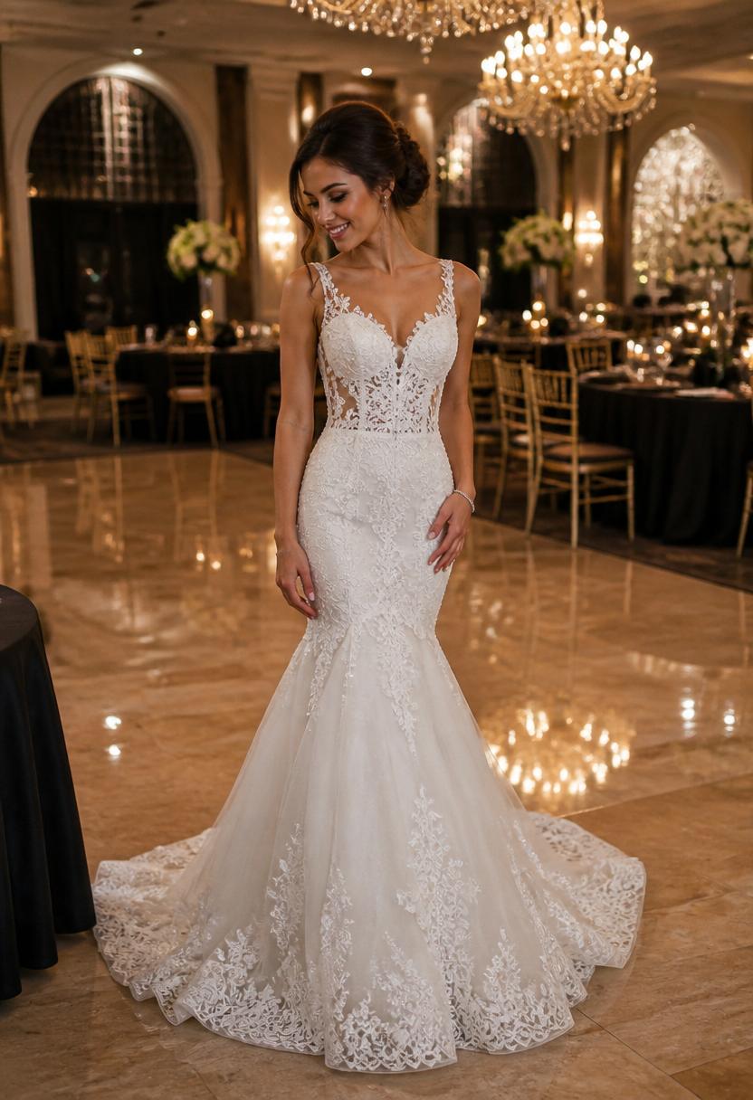 Vestido de noiva Sereia de Renda