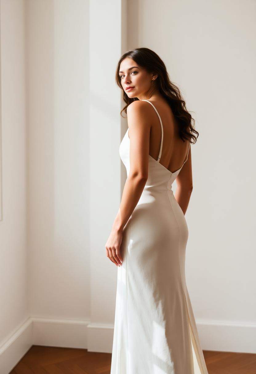 Vestido de noiva Minimalista Moderno
